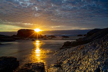 Zonsondergang Zuid-Afrika, Blouberg Strand by Willem Vernes