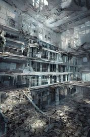 Unterwasser gebrochenes Gebäude von Renato Daub