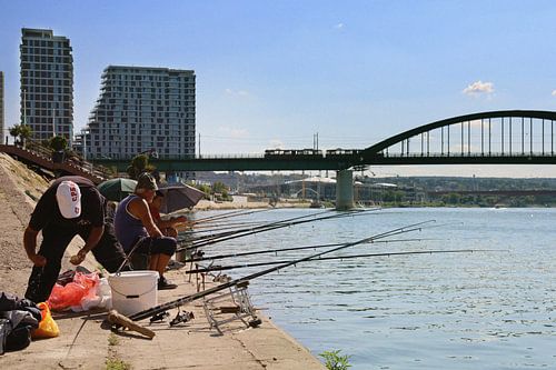 Vissers aan de Sava