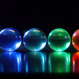 Colourful marbles by Bert Nijholt