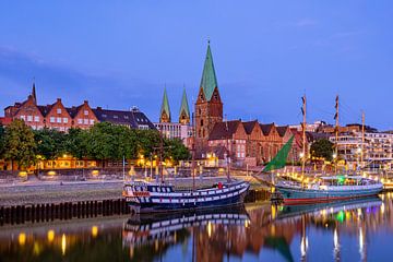 Zicht op Bremen, Duitsland van Adelheid Smitt