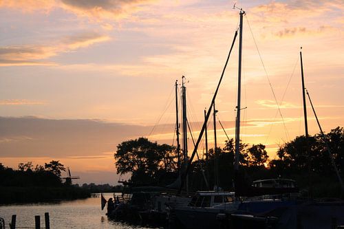 Friese zonsondergang