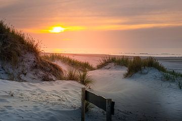 Sonnenuntergang Ameland von Martien Hoogebeen Fotografie