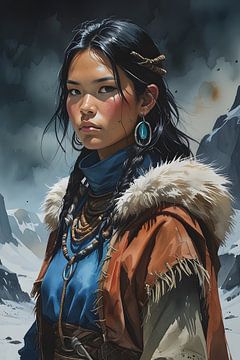 A young Inuit woman by Ljupka Kareska