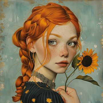 Sunflower by Mirjam Duizendstra