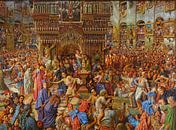 William Holman Hunt. The Miracle of the Sacred Fire van 1000 Schilderijen thumbnail