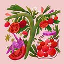 Tomaten in de tuin van Flaming Garden by The Artcircle thumbnail