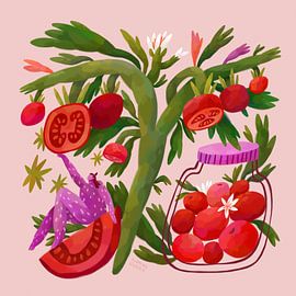 Tomaten im Garten von Flaming Garden by The Artcircle