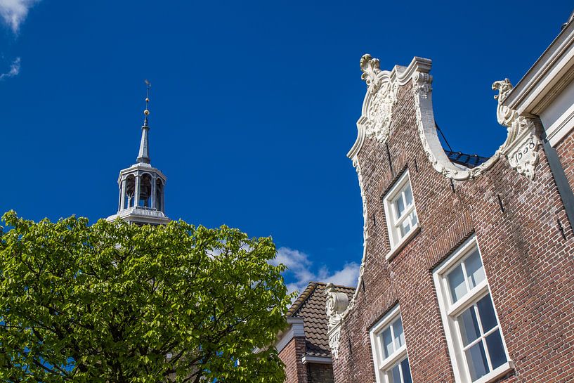 Kerk in oude stadscentrum Joure van Rob Altena