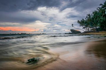 Sunset at Sri Lanka's southern tip by Christian Möller Jork