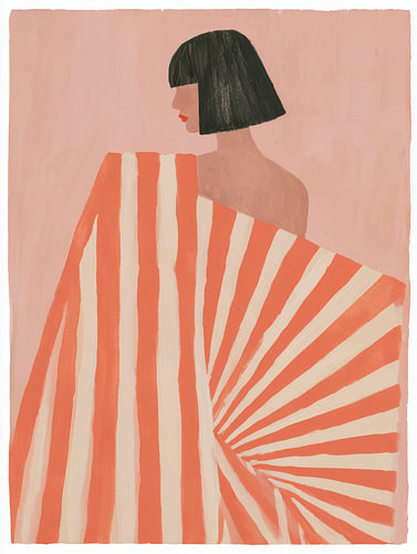 Coral Stripe Muse