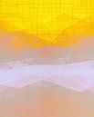 Morning Mist een moderne pop-art expressionist in geel van FRESH Fine Art thumbnail