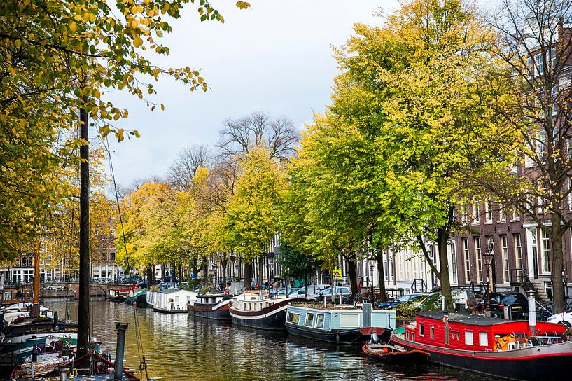 Herfst in Amsterdam van Piet van der Meer
