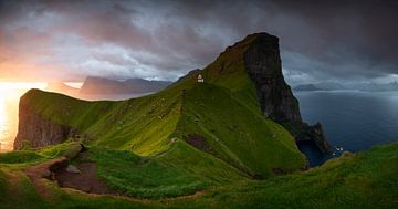 Vuurtoren van Kallur, Faeröer eilanden van Sven Broeckx