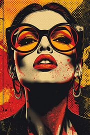 Pop Art Retro girl von Matthias Spartz