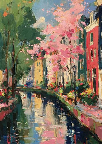 Indruk van de Amsterdamse grachten