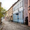 Smalle straatjes van Klaipeda in Litouwen van Julian Buijzen