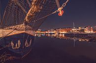 Aangemeerd schip in de jachthaven aan het Willemdok in Antwerpen van Daan Duvillier | Regio in de Kijker thumbnail