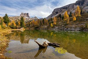 Der Limides-See in den Dolomiten in Italien