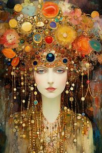 Königin im Stil von Klimt
