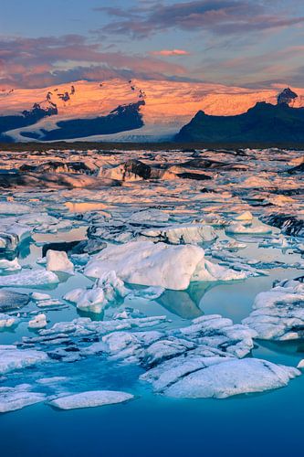 Sunrise Jökulsárlón, Islande
