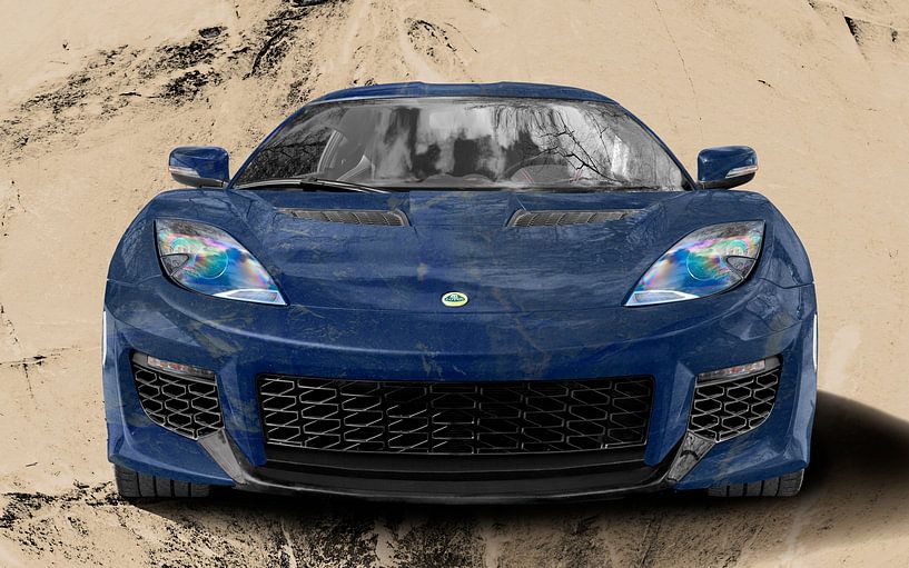 Lotus Evora 400 in blue by aRi F. Huber