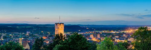 Historische oude stad Ravensburg in de gloed van lichtjes | Opper-Zwaben