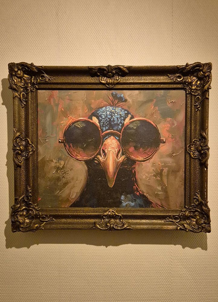 Bird Hipster | Feathered Scholar  par Peintures accrocheuses 