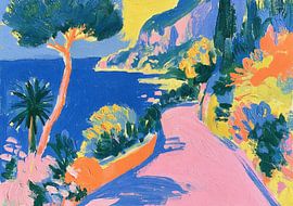 Coastal path with views of the Mediterranean by Niklas Maximilian