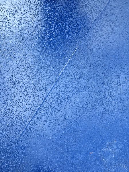 The Wall - Abstrakt Blau von Lindenthal.ART