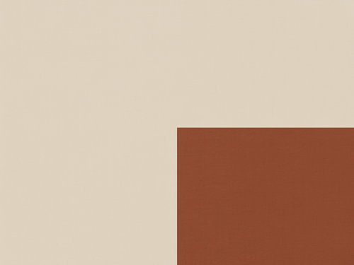 Minimal Abstract Composition in Warm Cream and Terracotta Block