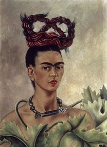 Frida, Selbstporträt mit geflochtenem Haar, 1941