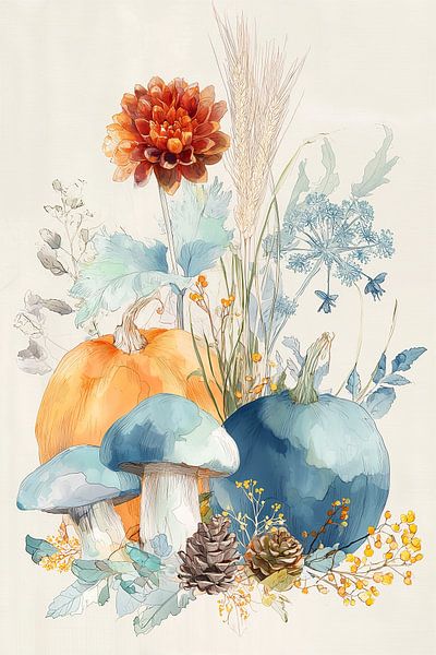 Herbstkomposition in Pastell Nr. 3 von Studio BB