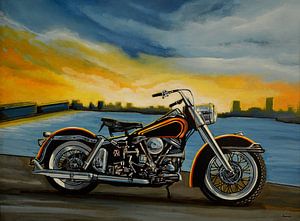 Harley Davidson Duo Glide Painting