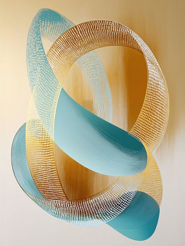 Modern abstract boho