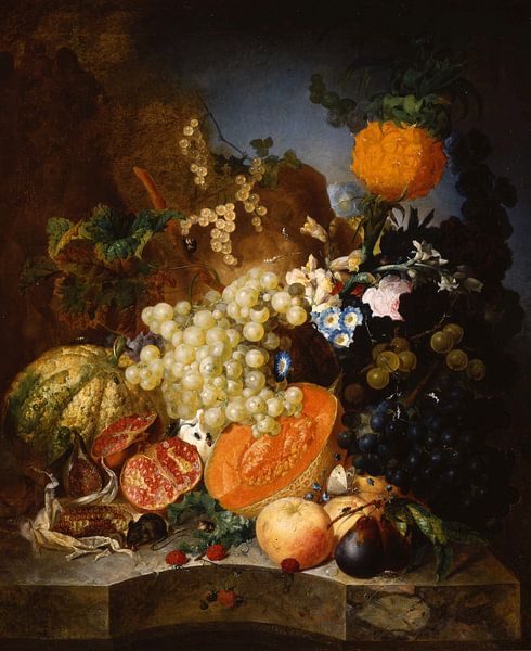 Stillleben mit Obst, Jan van Os von Meisterhafte Meister