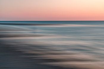 coucher de soleil au bord de la mer