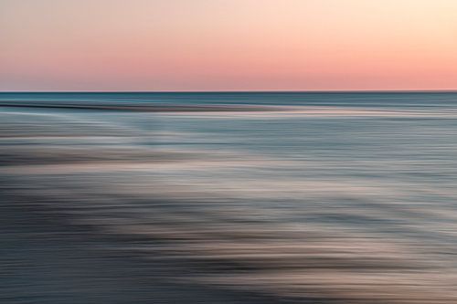 coucher de soleil au bord de la mer