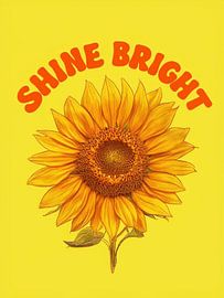 Sun-Kissed Sunflower Art Print: A Bright and Beautiful Wall Decor by Artistic