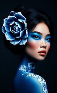 Portrait en Bleu