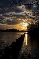 Zonsondergang over De wieden.