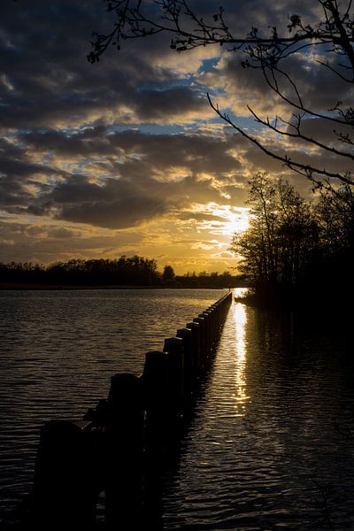 Sunset over Dutch Waters by Lenslicht Fotografie