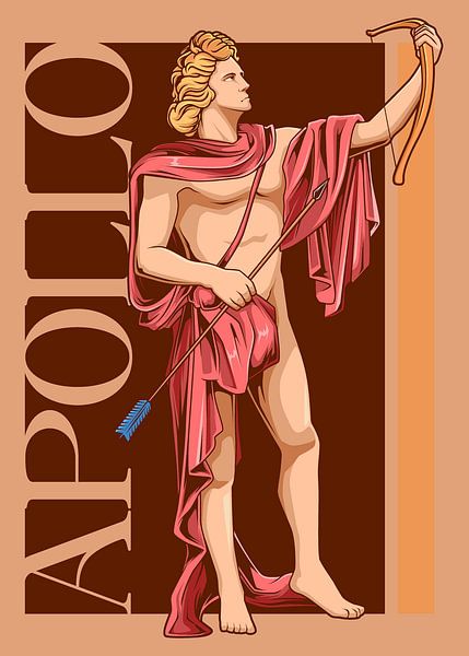 APOLLO – Bogenträger mit ernster Miene von Pixelbull Design