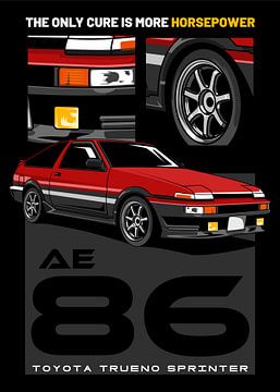 Toyota Sprinter Trueno AE86 JDM Auto van Adam Khabibi