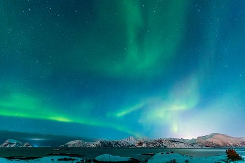 Lumière dansante sur Sommarøy