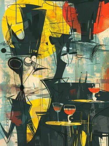 Night At The Bar Style Abstract