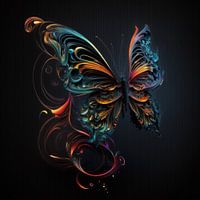 Angel Butterfly with curls