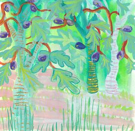 Sunlit Fig Grove van Marieke Wouters