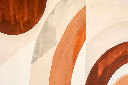 Waves of earth tones - Abstract composition