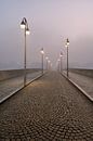 Sint-Servaasbrug im Nebel - Maastricht in der Morgendämmerung von Rolf Schnepp Miniaturansicht